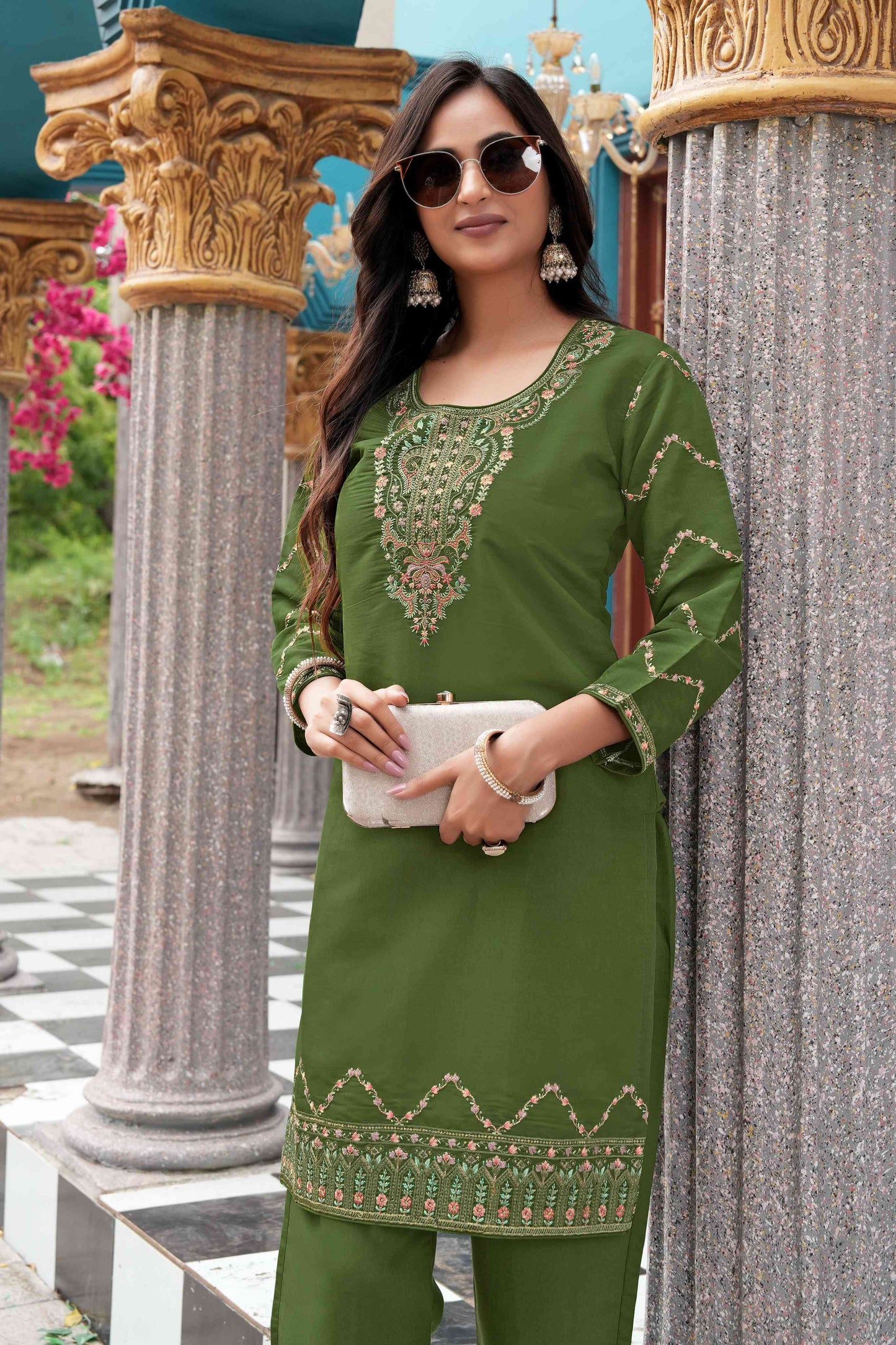 Emerald Grace Kurta Set