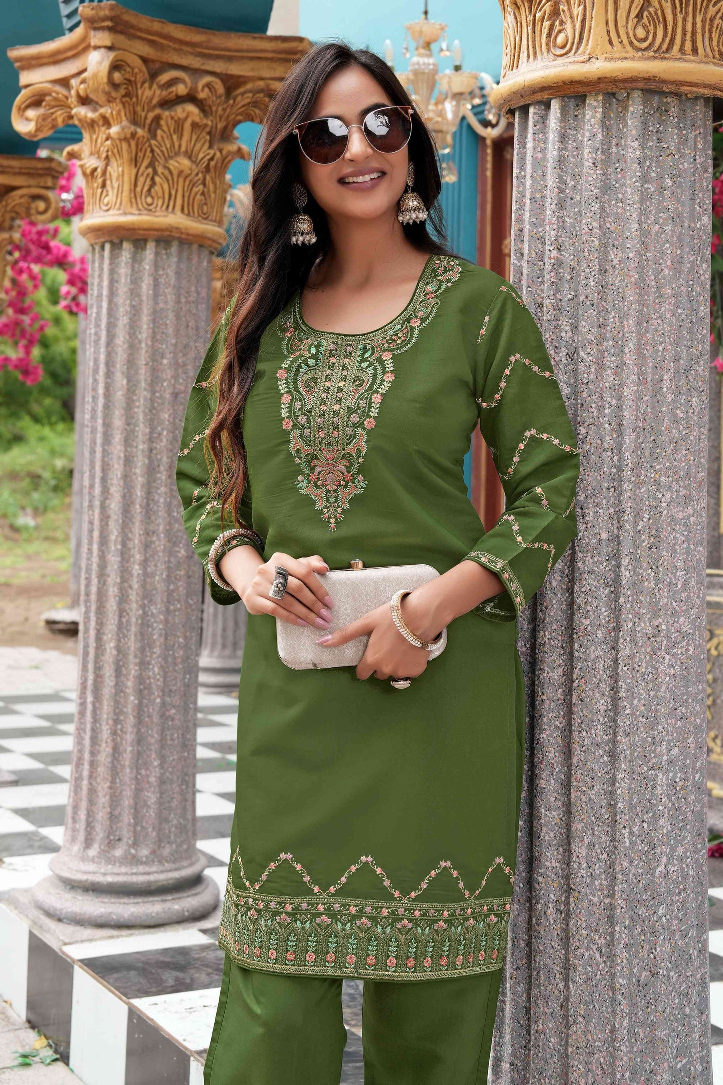 Emerald Grace Kurta Set