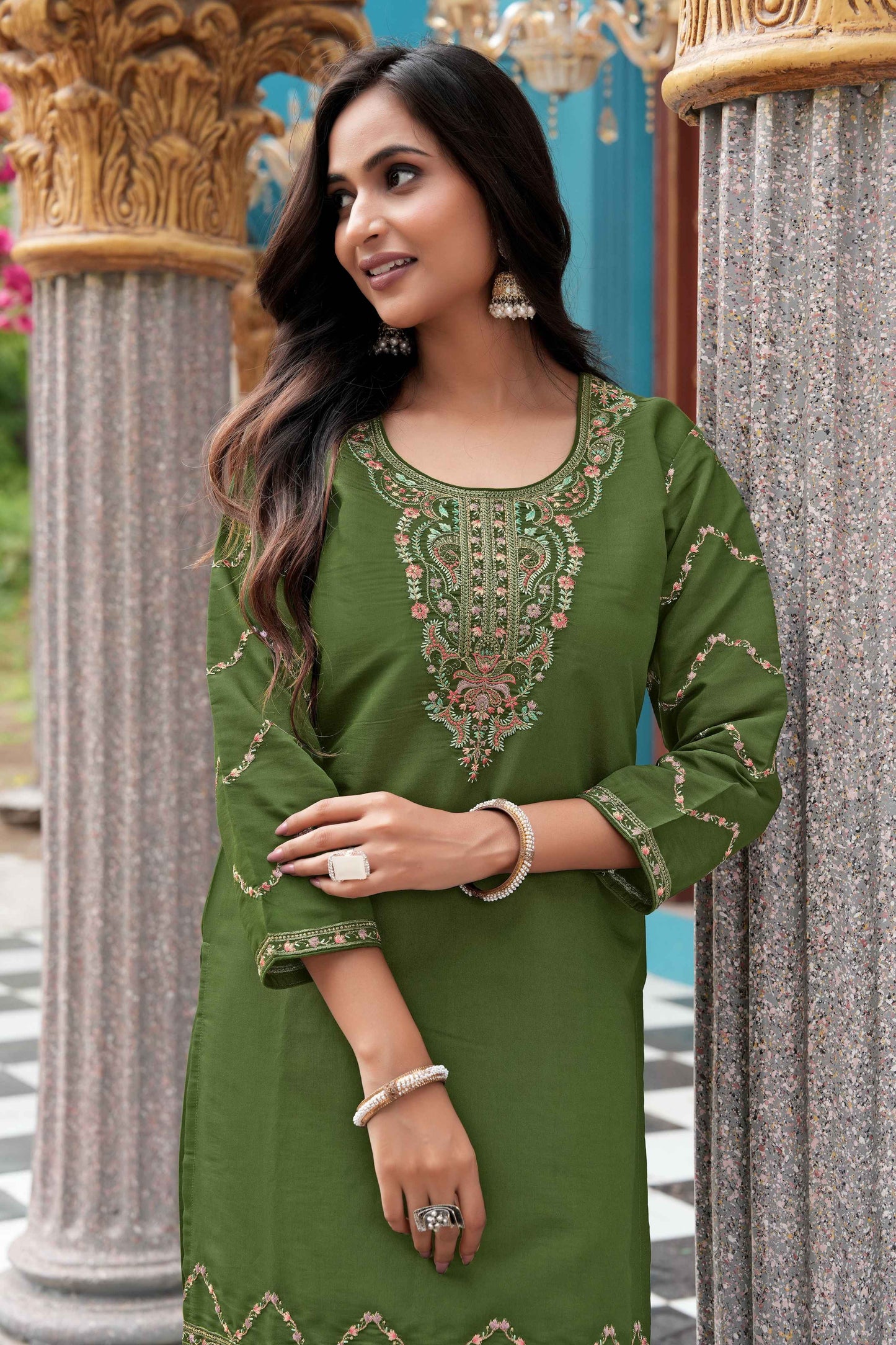 Emerald Grace Kurta Set