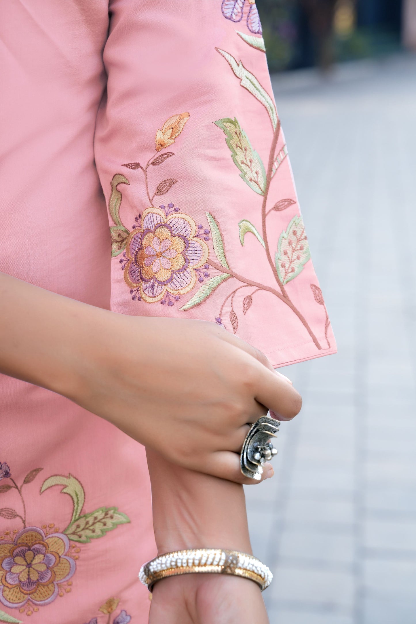Gulbahar Peach Co-Ord Set