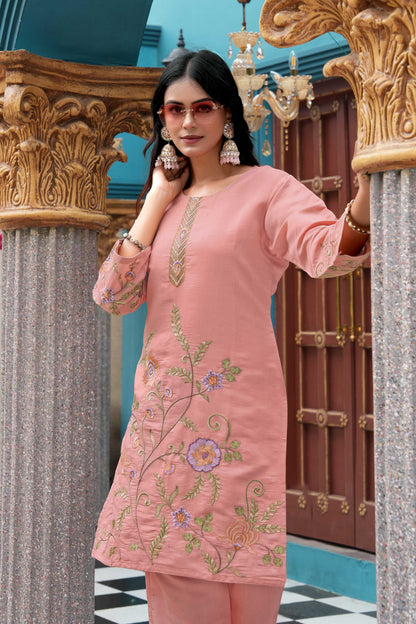 Blush Pink Ethnic Wear Co-Ord Set