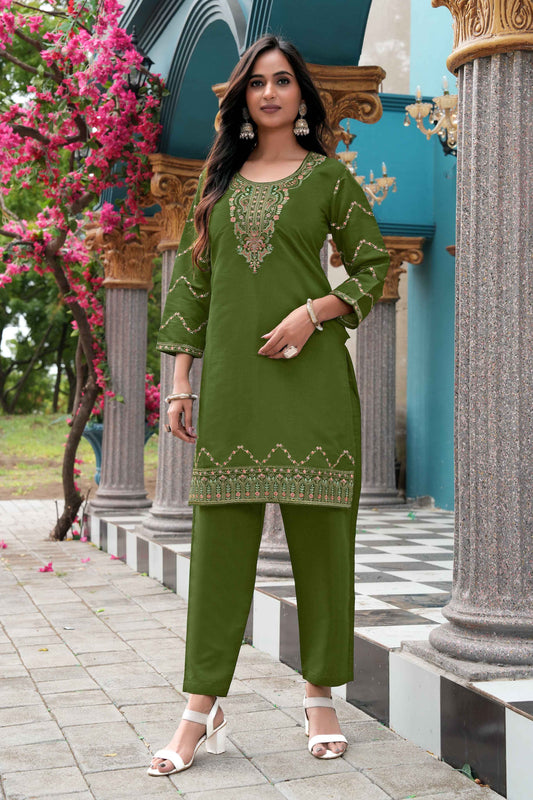 Emerald Grace Kurta Set